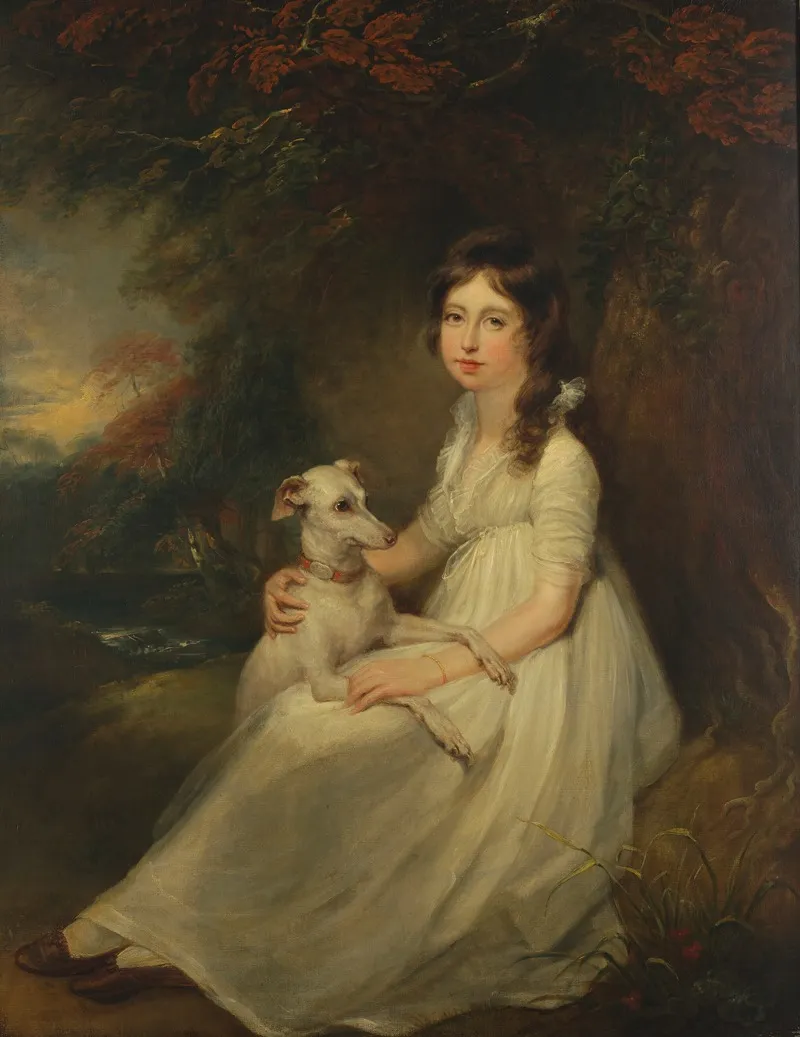 Portrait Of Miss Ann Goldsmid 1782 1811 2 Wall Art by Arthur William Devis - High-Resolution Digital Print
