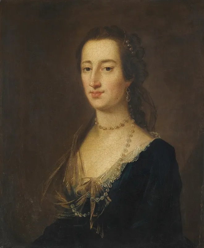 Portrait Of Miss Hamilton Wall Art by John Astley - High-Resolution Digital Print