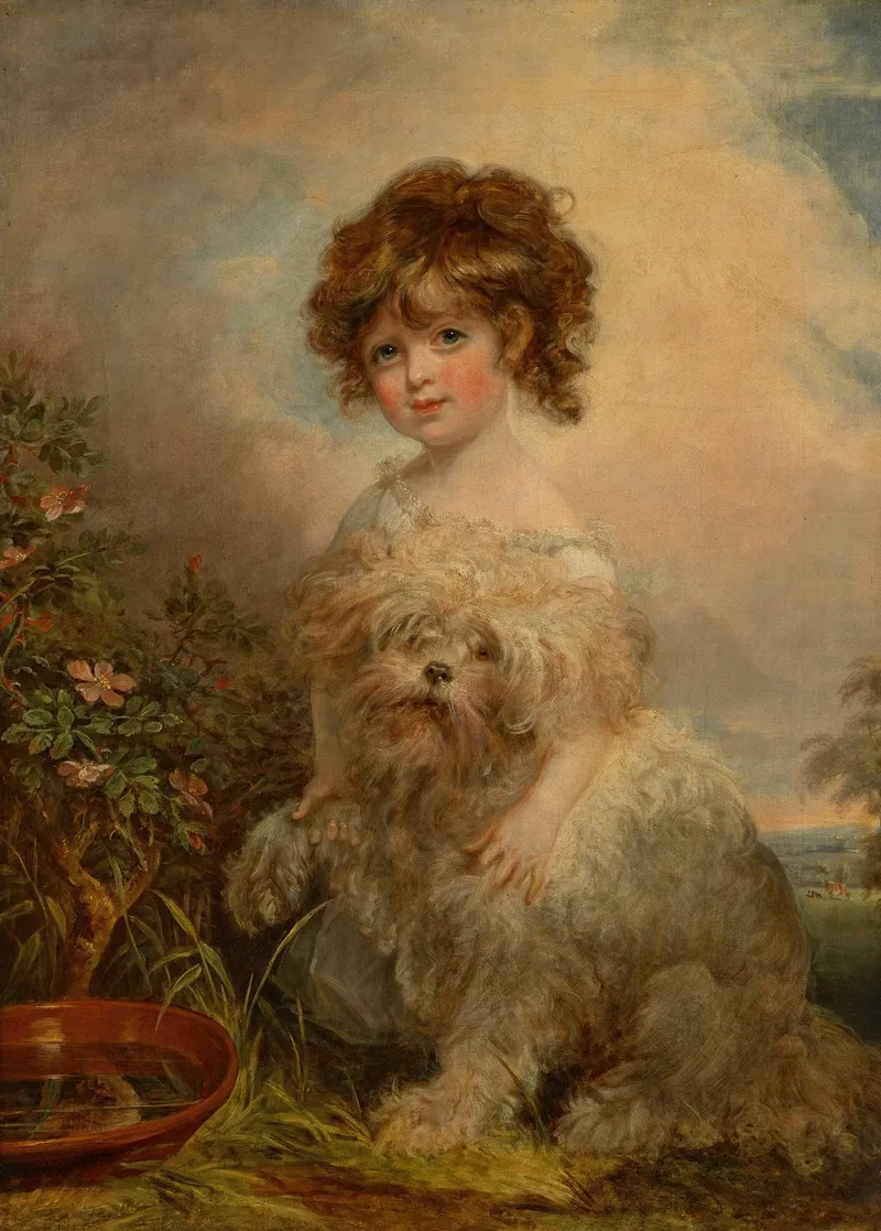 Portrait Of Miss Hetty Goldsmid 1798 1816 2 Wall Art by Arthur William Devis - High-Resolution Digital Print