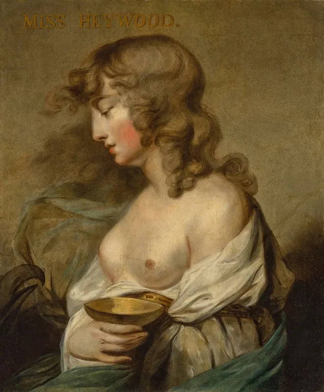 Portrait Of Miss Mortimer As Hebe Wall Art by Circle Of Matthew William Peters - High-Resolution Digital Print
