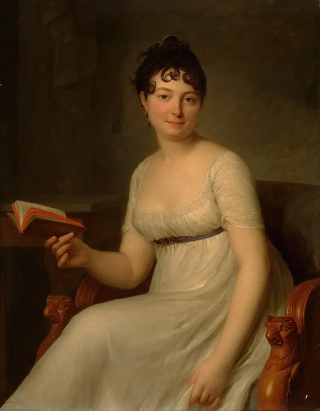 Portrait Of Mme Delahaye Wall Art by Antoine Vestier - High-Resolution Digital Print