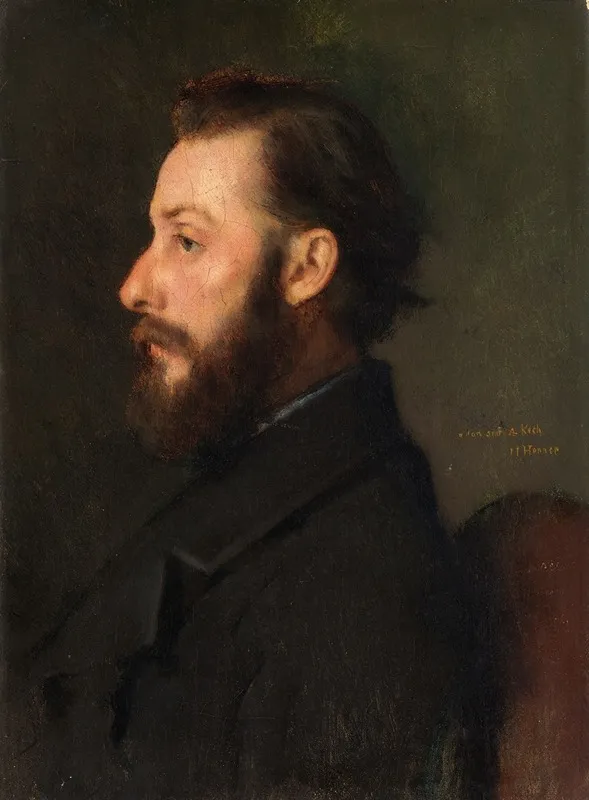 Portrait Of Monsieur A Koch Wall Art by Jean-Jacques Henner - High-Resolution Digital Print