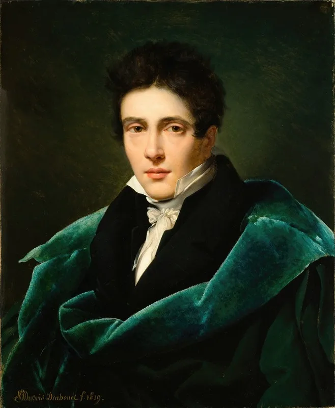 Portrait Of Monsieur Gest Wall Art by Alexandre-Jean Dubois-Drahonet - High-Resolution Digital Print