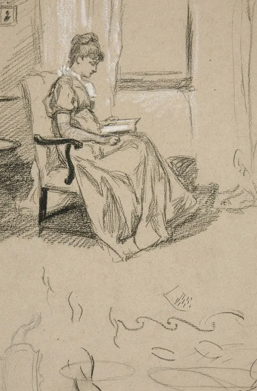 Portrait Of Mrs Abbey Reading