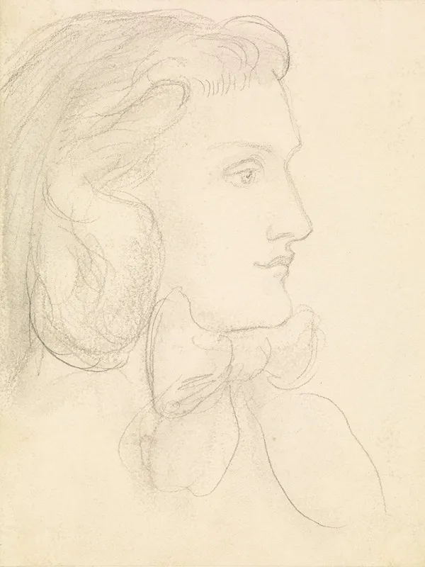 Portrait Of Mrs Beyer Wall Art by Dante Gabriel Rossetti - High-Resolution Digital Print