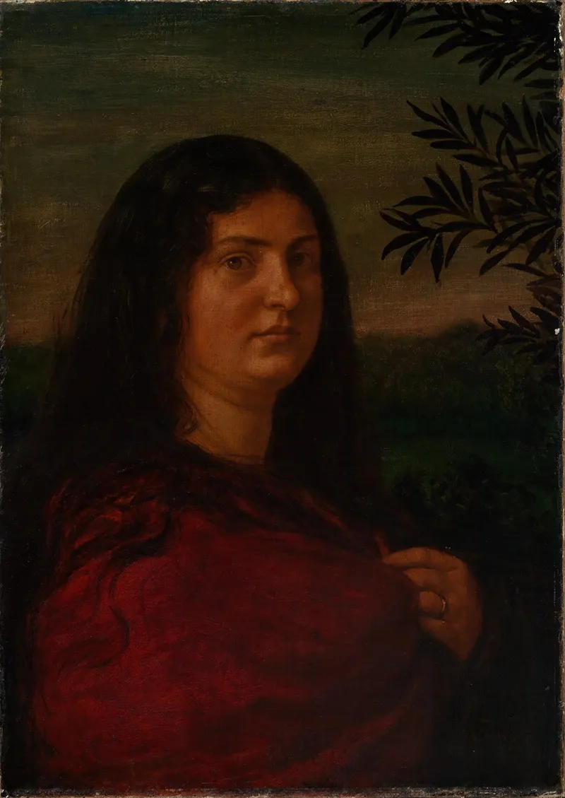 Portrait Of Mrs Cella Thoma Wall Art by Hans Thoma - High-Resolution Digital Print