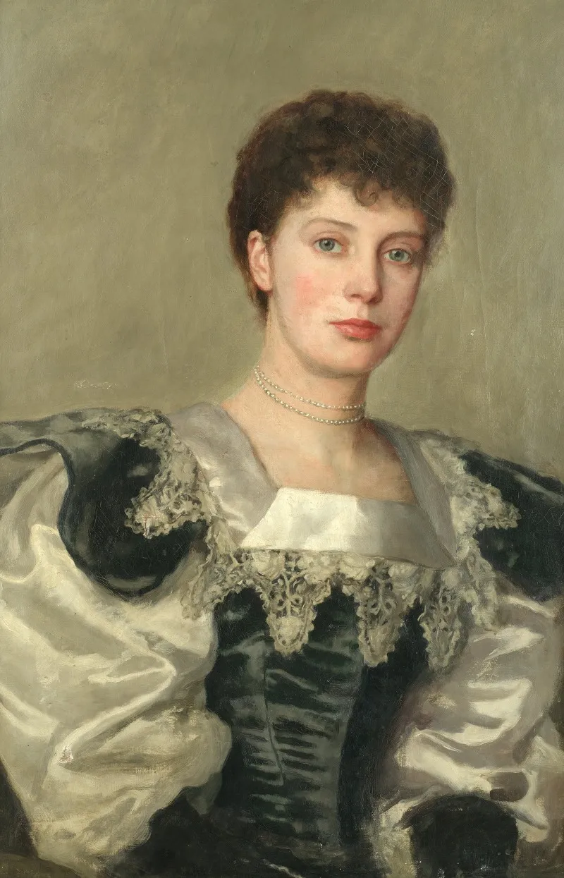 Portrait Of Mrs Charles Haigh Wood Wall Art by Charles Haigh-Wood - High-Resolution Digital Print