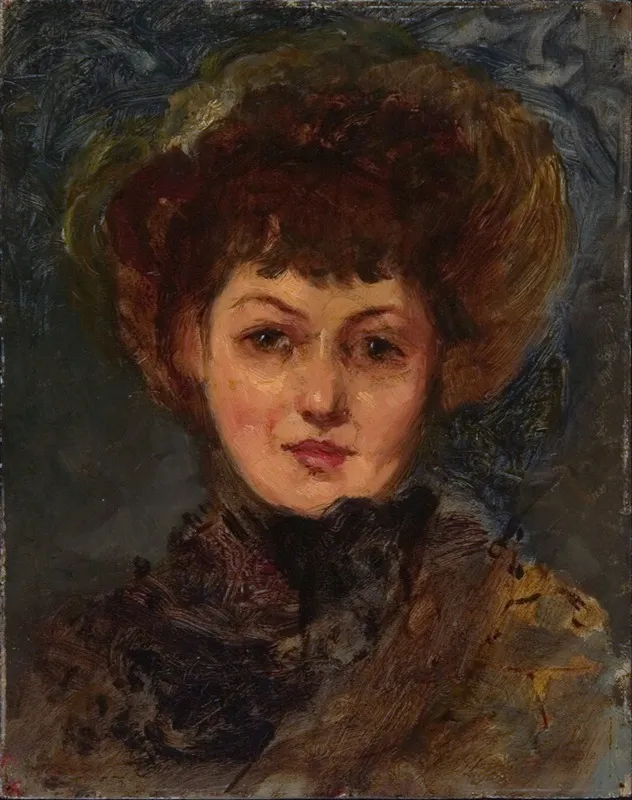 Portrait Of Mrs John Gellatly Wall Art by Eleanor Greatorex - High-Resolution Digital Print