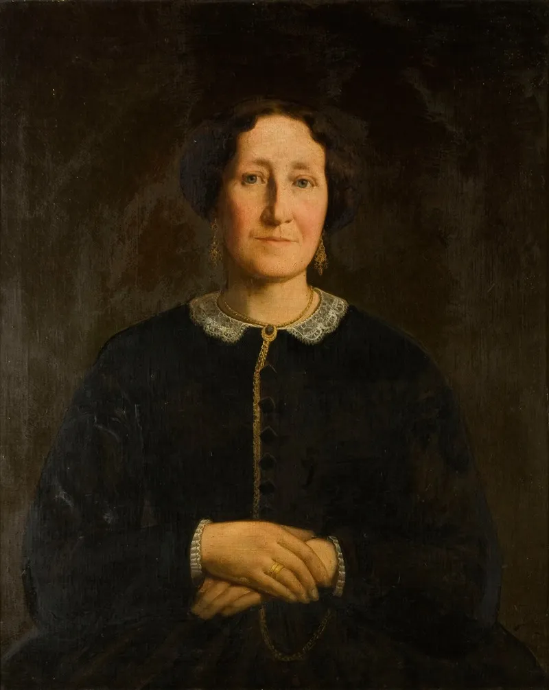 Portrait Of Mrs Louis Tytgadt Wall Art by Louis Tytgadt - High-Resolution Digital Print