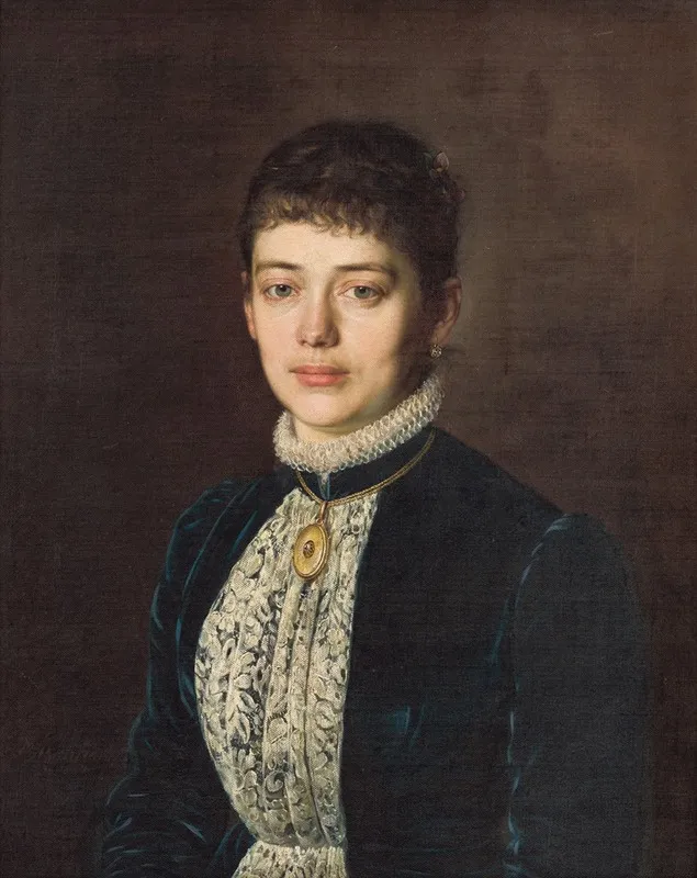 Portrait Of Mrs M Mandelikova Wall Art by Kornel Bohúň - High-Resolution Digital Print