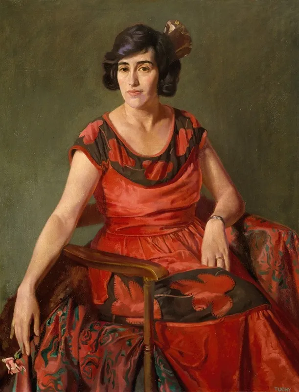 Portrait Of Mrs Mabel Noyk Wall Art by Patrick Joseph Tuohy - High-Resolution Digital Print