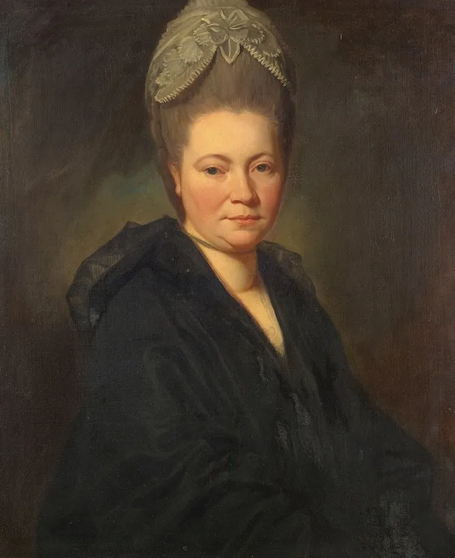 Portrait Of Mrs Marie Jean Gomm Wall Art by George Romney - High-Resolution Digital Print