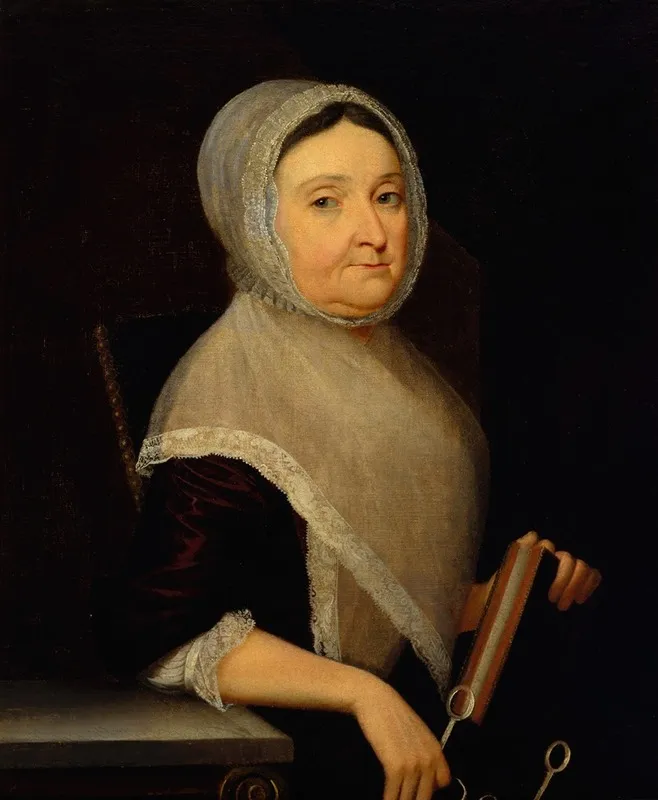 Portrait Of Mrs Mary Cuthbert Wall Art by Henry Benbridge - High-Resolution Digital Print