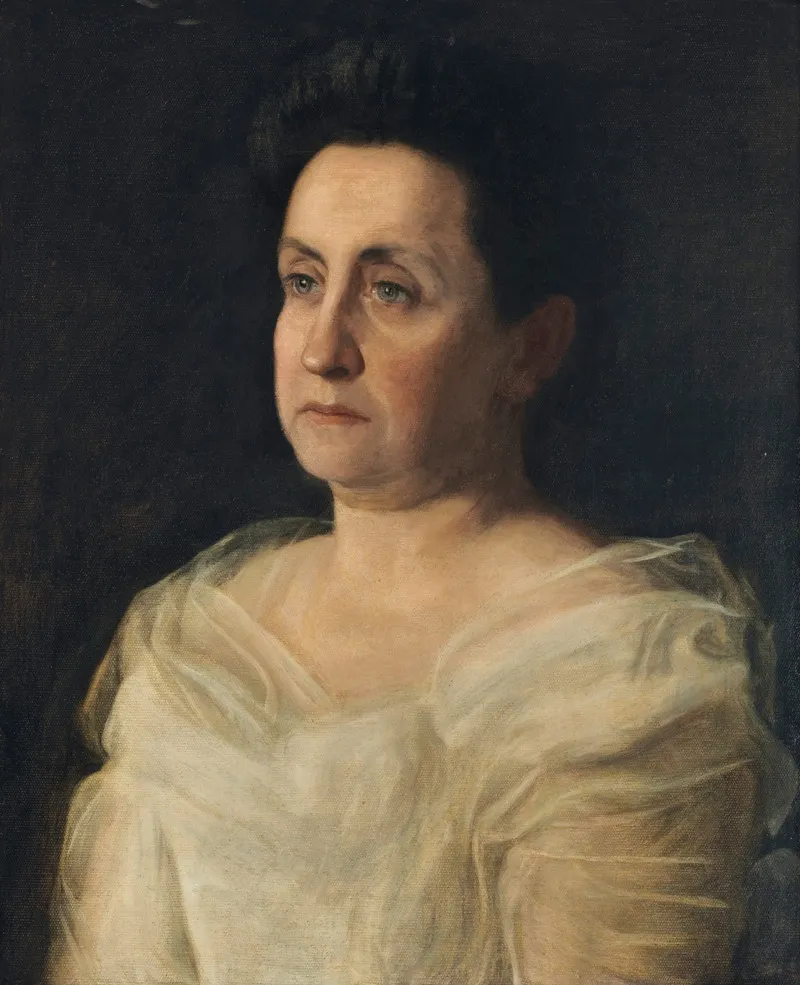 Portrait Of Mrs Matilda Searight Wall Art by Thomas Eakins - High-Resolution Digital Print
