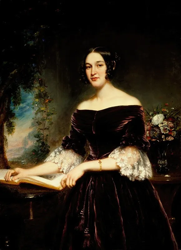 Portrait Of Mrs Sackett Wall Art by Samuel Lovett Waldo - High-Resolution Digital Print