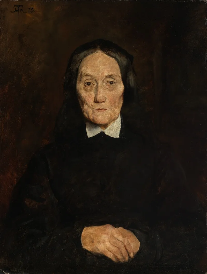 Portrait Of Mrs Scholderer Wall Art by Hans Thoma - High-Resolution Digital Print