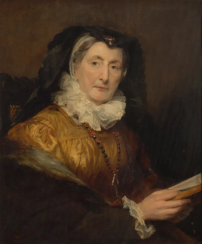 Portrait Of Mrs W Collins Wall Art by Margaret Sarah Carpenter - High-Resolution Digital Print