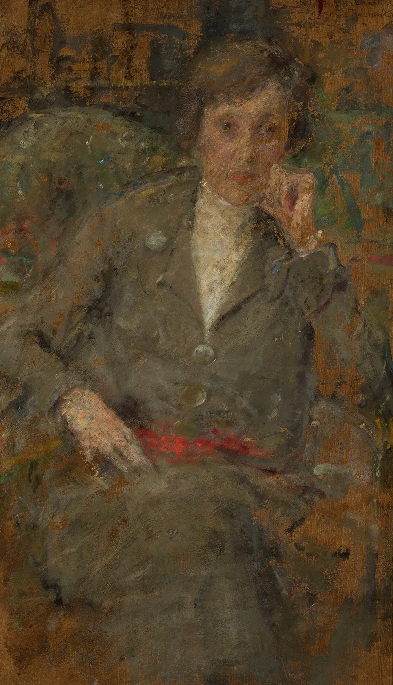 Portrait Of Ms Syrewicz Wall Art by Olga Boznanska - High-Resolution Digital Print