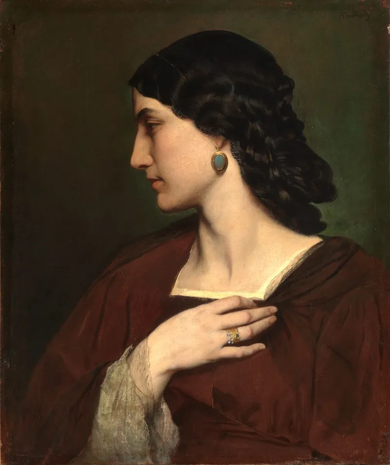 Portrait Of Nanna Risi 2 Wall Art by Anselm Feuerbach - High-Resolution Digital Print