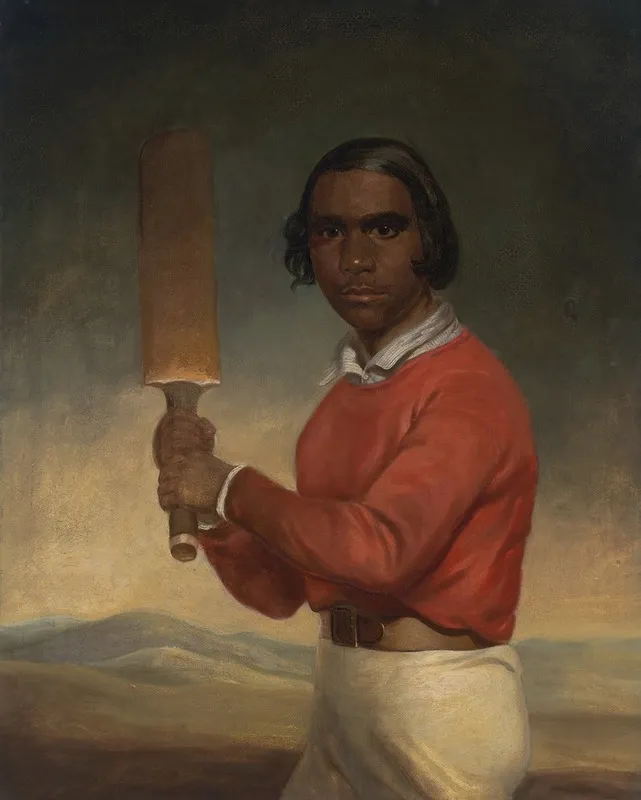 Portrait Of Nannultera A Young Poonindie Cricketer Wall Art by John Michael Crossland - High-Resolution Digital Print