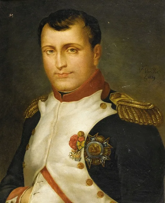 Portrait Of Napoleon Wall Art by V. Varillaz - High-Resolution Digital Print