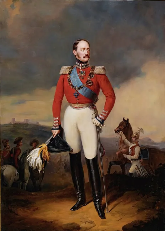 Portrait Of Nicholas I Wall Art by After Franz Krüger - High-Resolution Digital Print
