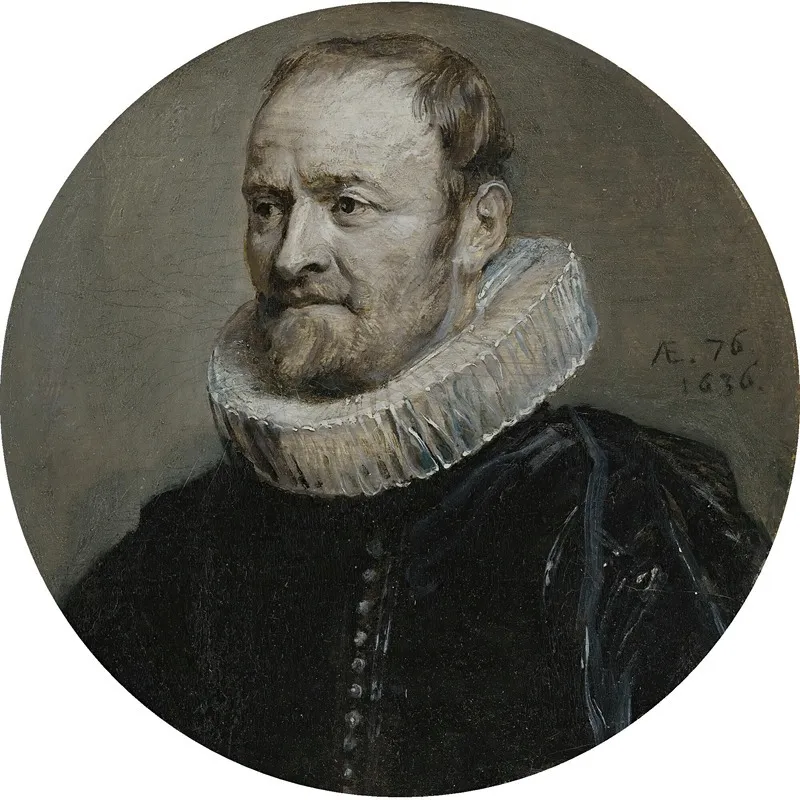 Portrait Of Nicholas Rockox Wall Art by Anthony van Dyck - High-Resolution Digital Print