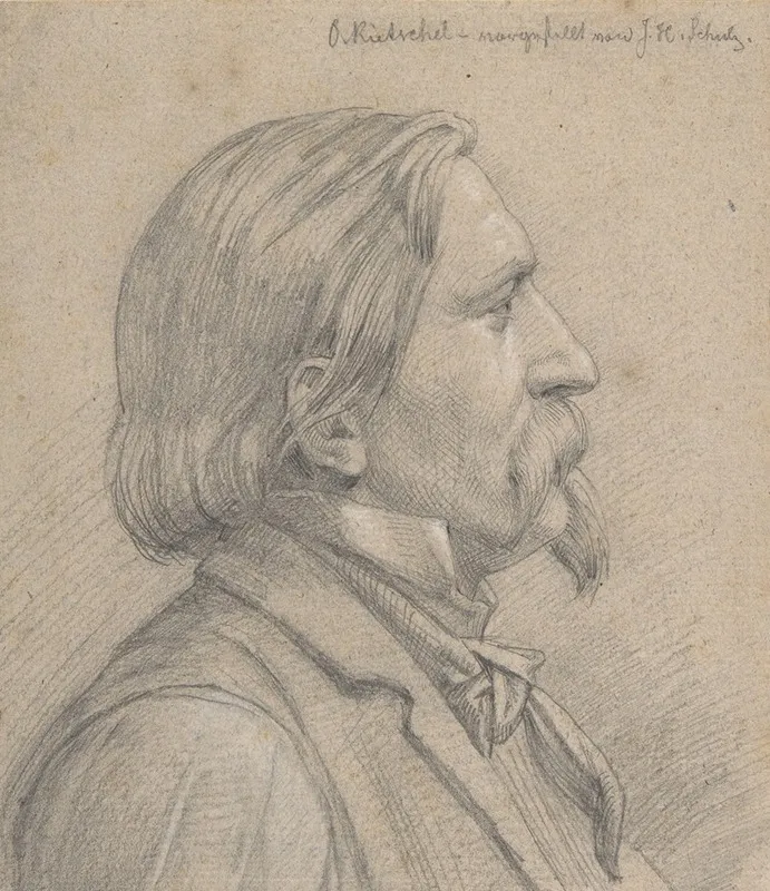 Portrait Of O Rietschel Wall Art by J. H. Schulz - High-Resolution Digital Print