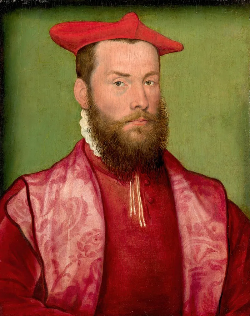Portrait Of Odet De Coligny Cardinal De Chatillon Wall Art by Corneille De La Haye - High-Resolution Digital Print