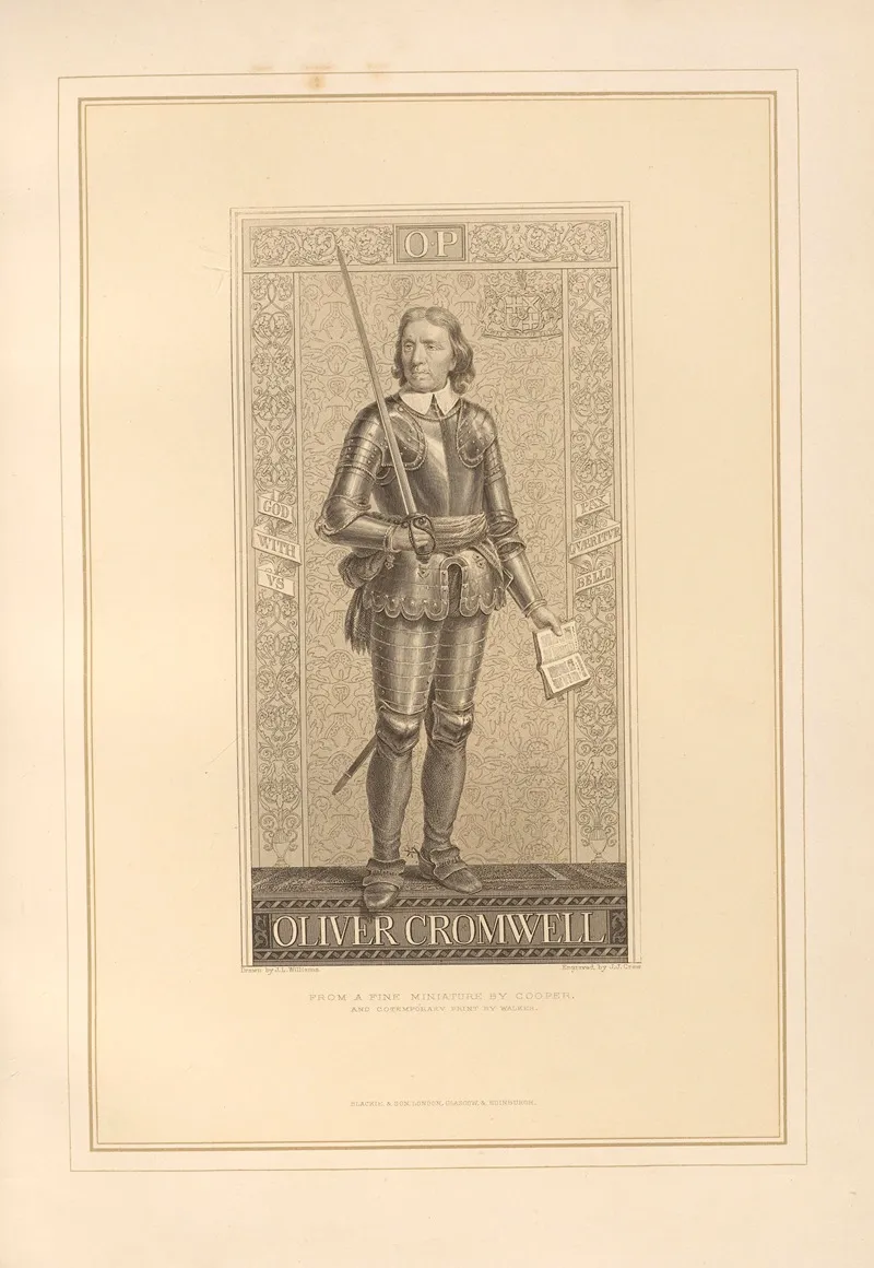 Portrait Of Oliver Cromwell Wall Art by Thomas Archer - High-Resolution Digital Print