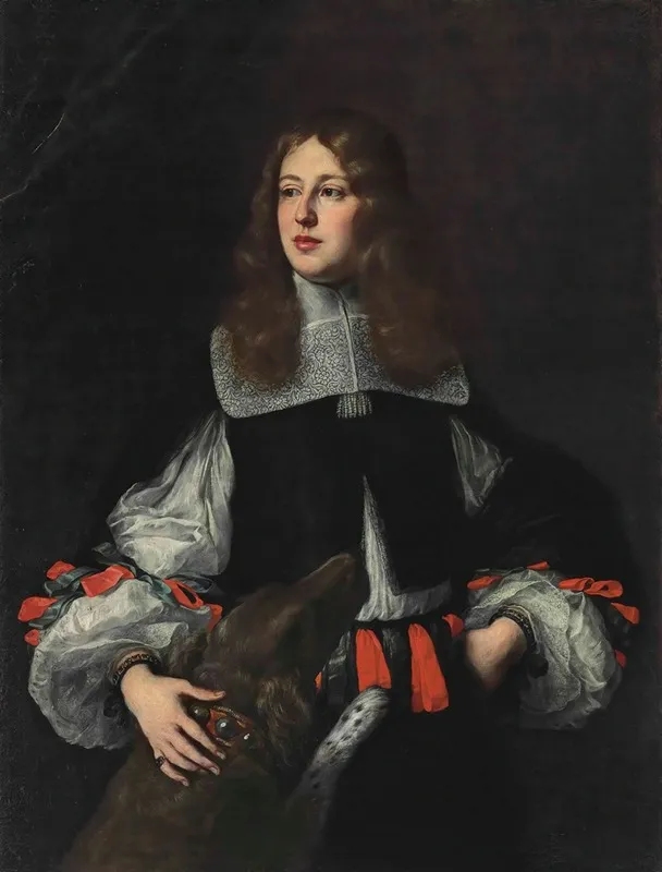 Portrait Of Orazio Piccolomini 1639 1678 Wall Art by Justus Sustermans - High-Resolution Digital Print