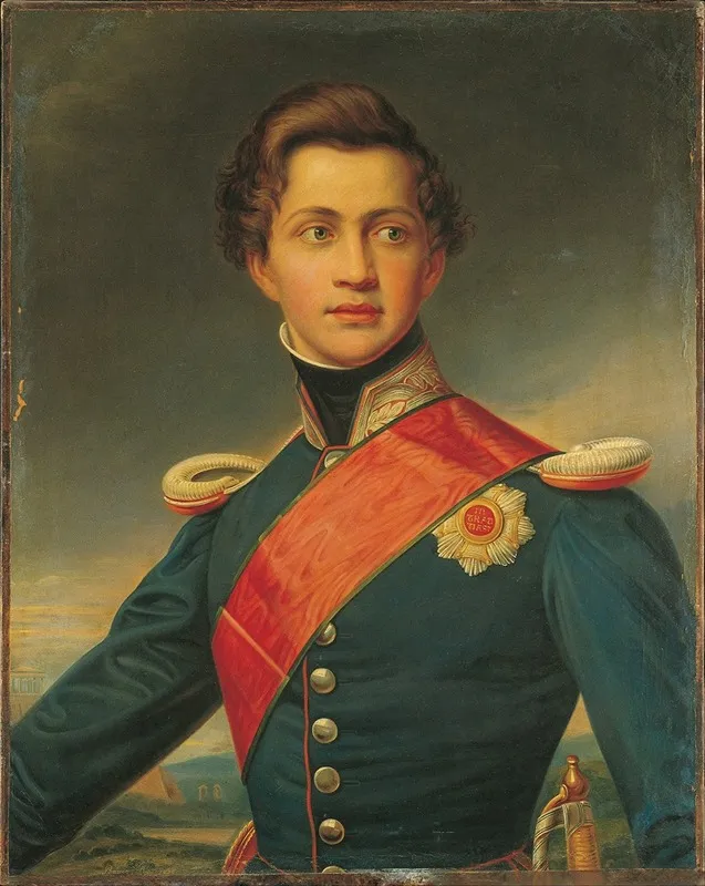 Portrait Of Othon As A Young Man Wall Art by Joseph Karl Stieler - High-Resolution Digital Print