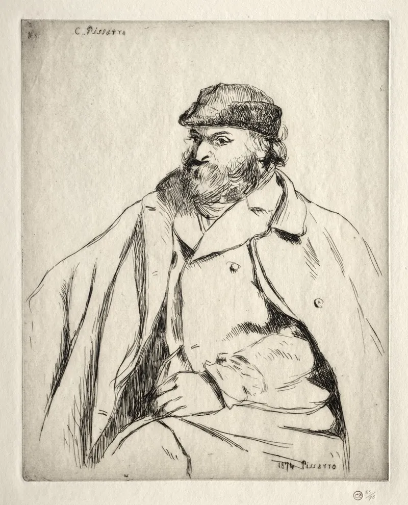 Portrait Of Paul Cezanne Wall Art by Camille Pissarro - High-Resolution Digital Print