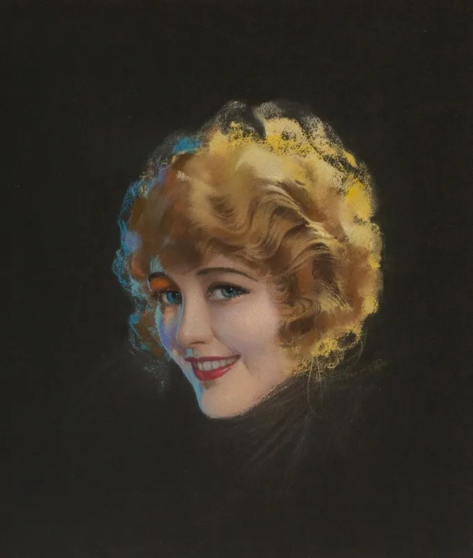 Portrait Of Pearl White Wall Art by Rolf Armstrong - High-Resolution Digital Print