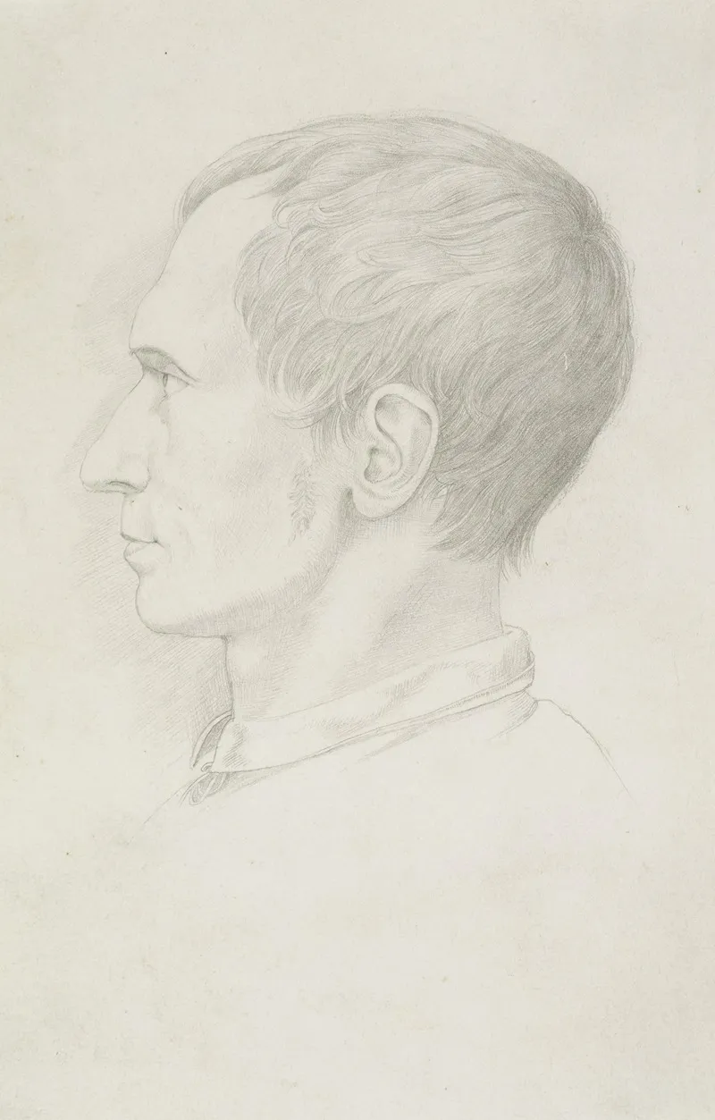 Portrait Of Peter Cornelius Wall Art by Friedrich von Olivier - High-Resolution Digital Print