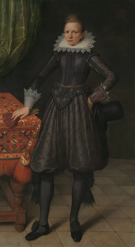 Portrait Of Peter Courten Wall Art by Salomon Mesdach - High-Resolution Digital Print
