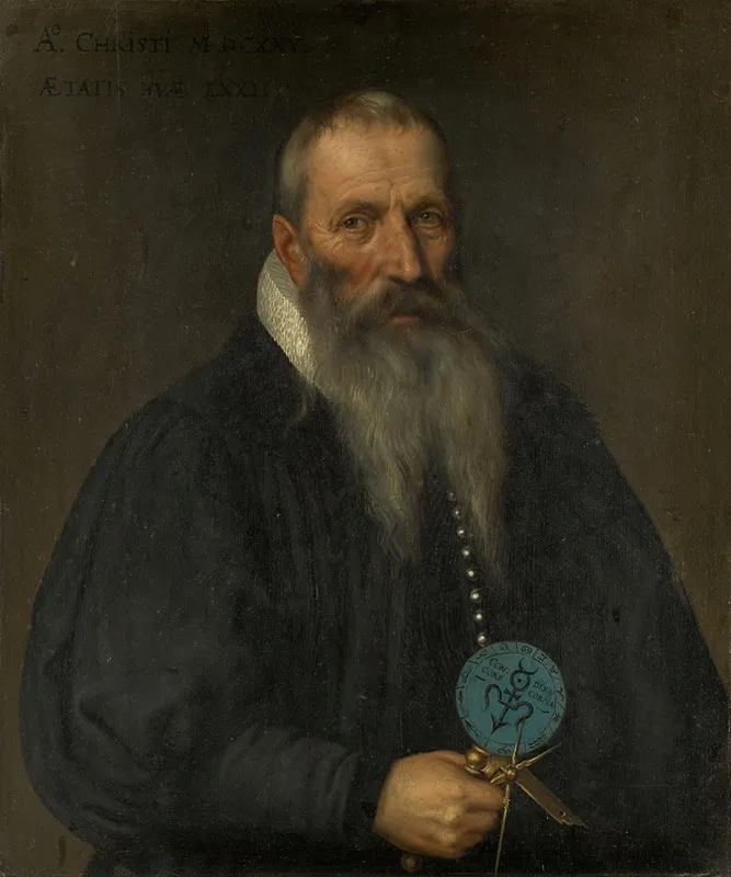 Portrait Of Peter Ryff Of Basel Wall Art by Bartholomäus Sarburgh - High-Resolution Digital Print