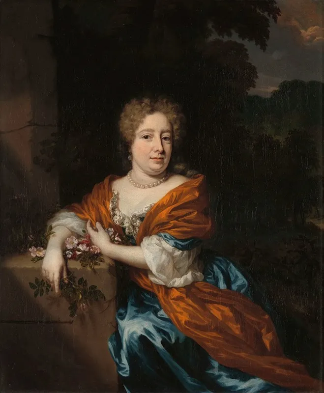 Portrait Of Petronella Dunois Wall Art by Nicolaes Maes - High-Resolution Digital Print