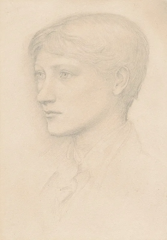 Portrait Of Philip Burne Jones 1861 1926 Wall Art by Sir Edward Coley Burne-Jones - High-Resolution Digital Print