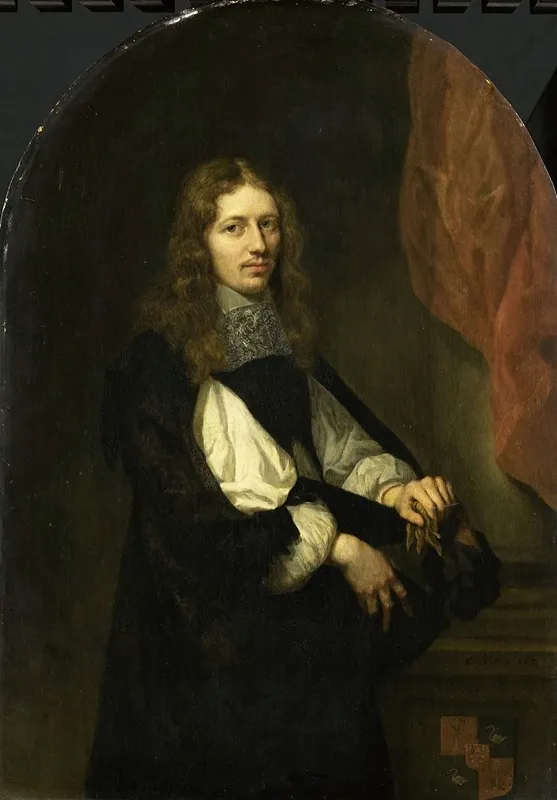 Portrait Of Pieter De Graeff 1638 1707 Lord Of Zuid Polsbroek Purmerland And Ilpendam Alderman Of Amsterdam Wall Art by Caspar Netscher - High-Resolution Digital Print