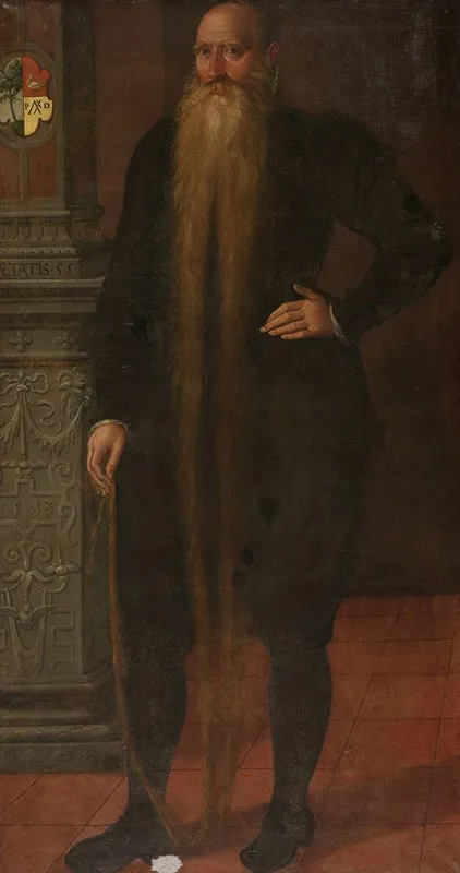 Portrait Of Pieter Dircksz Called Long Beard Council Member Of The Orphan Chamber In Edam Wall Art by Aert Pietersz. - High-Resolution Digital Print