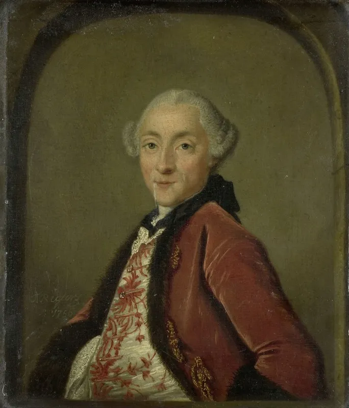 Portrait Of Pieter Nicolaas Rendorp Amsterdam Brewer Wall Art by Tibout Regters - High-Resolution Digital Print