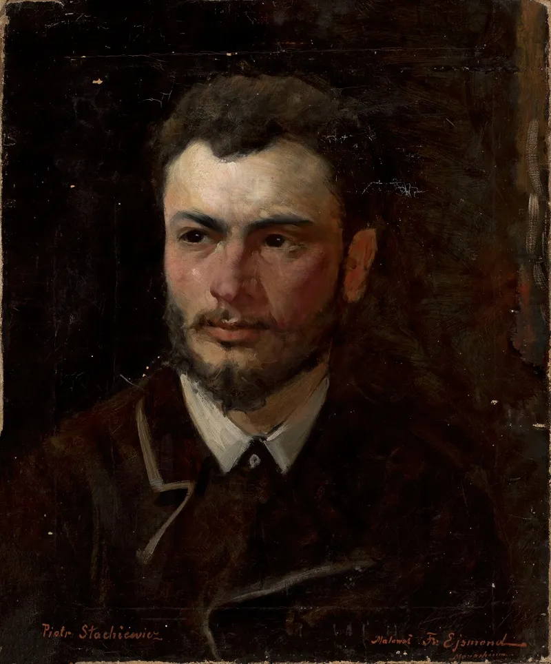 Portrait Of Piotr Stachiewicz 1858 1938 Wall Art by Franciszek Ejsmond - High-Resolution Digital Print