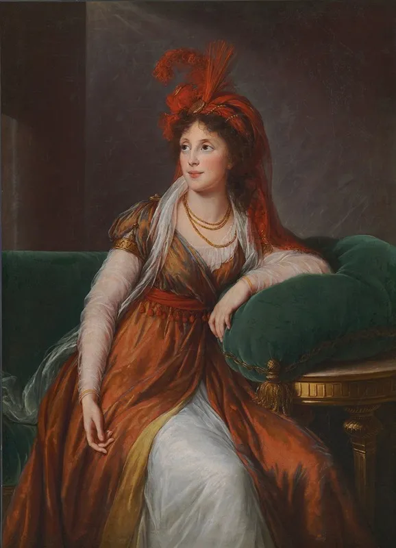 Portrait Of Princess Anna Alexandrovna Galitzin Wall Art by Elisabeth Louise Vigée Le Brun - High-Resolution Digital Print