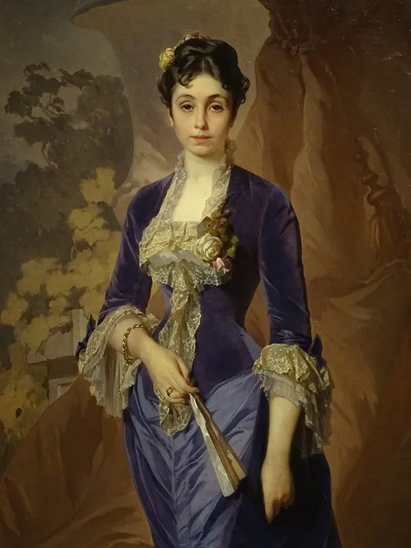 Portrait Of Princess Maria G Rayevskaya Wall Art by Ivan Makarov - High-Resolution Digital Print