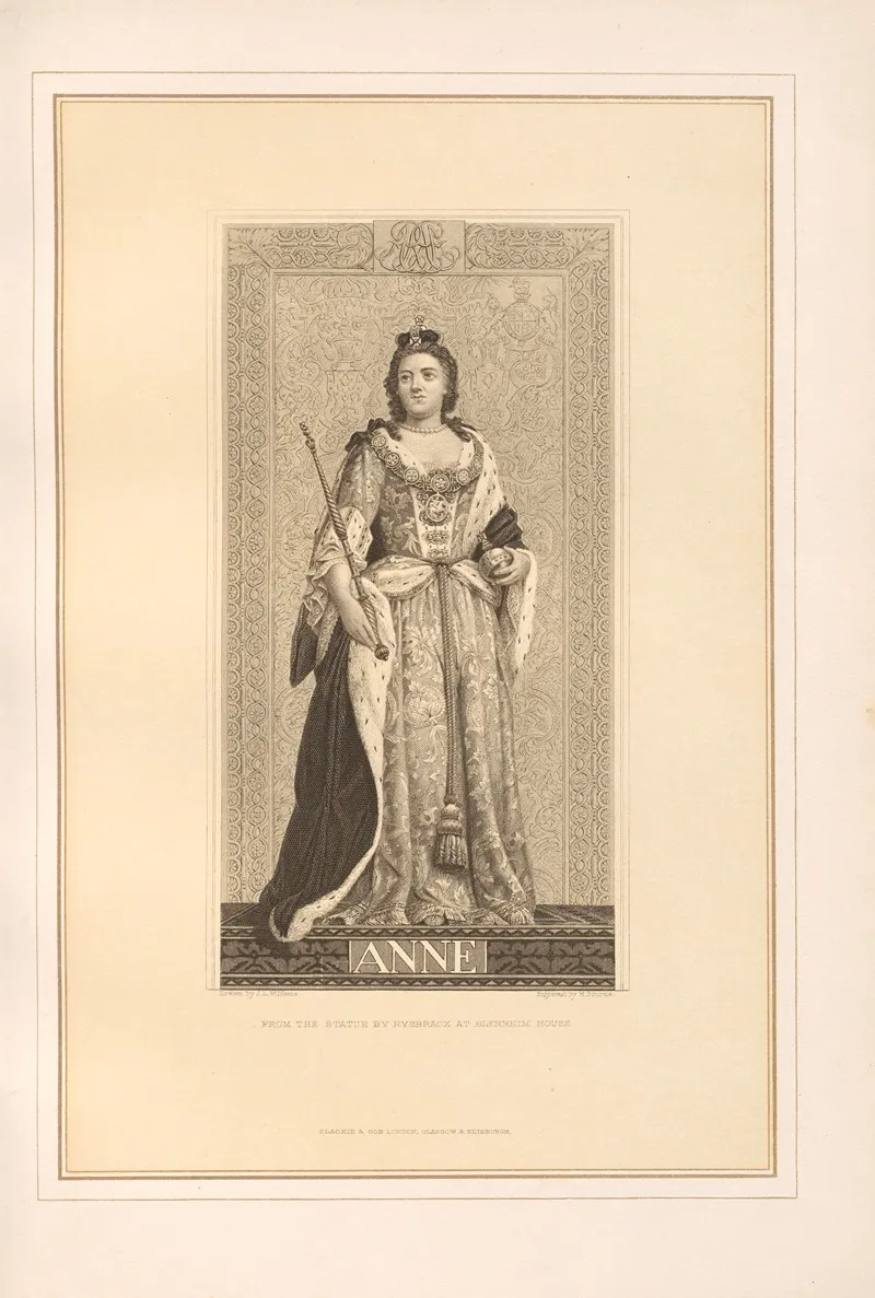 Portrait Of Queen Anne Wall Art by Thomas Archer - High-Resolution Digital Print