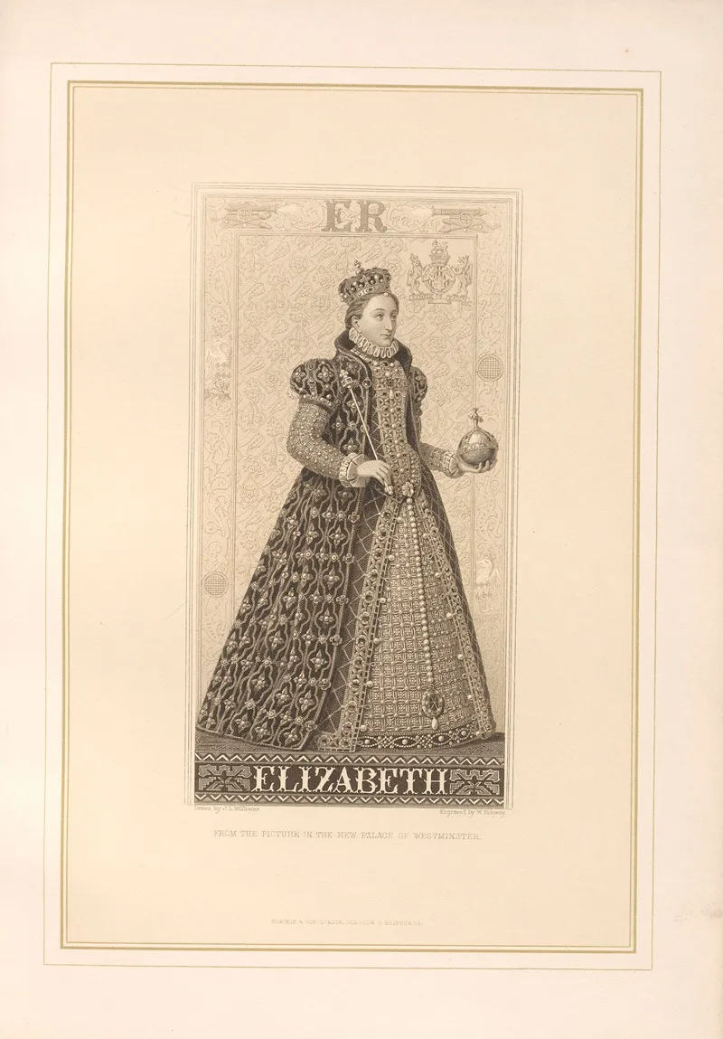 Portrait Of Queen Elizabeth Wall Art by Thomas Archer - High-Resolution Digital Print
