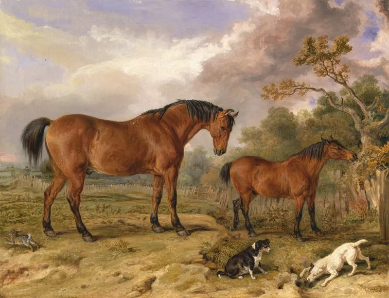 Portrait Of Reformer Blucher Tory And Crib The Property Of Rowland Alston Esq M P Wall Art by James Ward - High-Resolution Digital Print