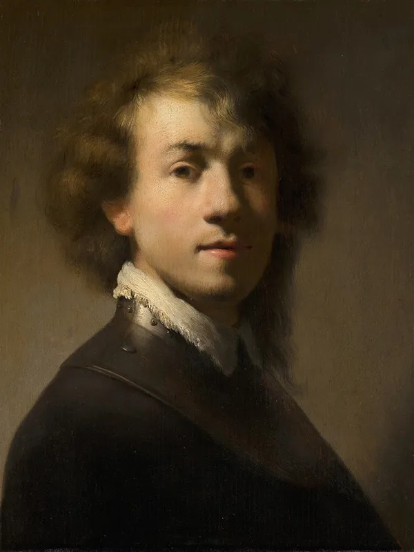 Portrait Of Rembrandt With A Gorget Wall Art by Rembrandt van Rijn - High-Resolution Digital Print