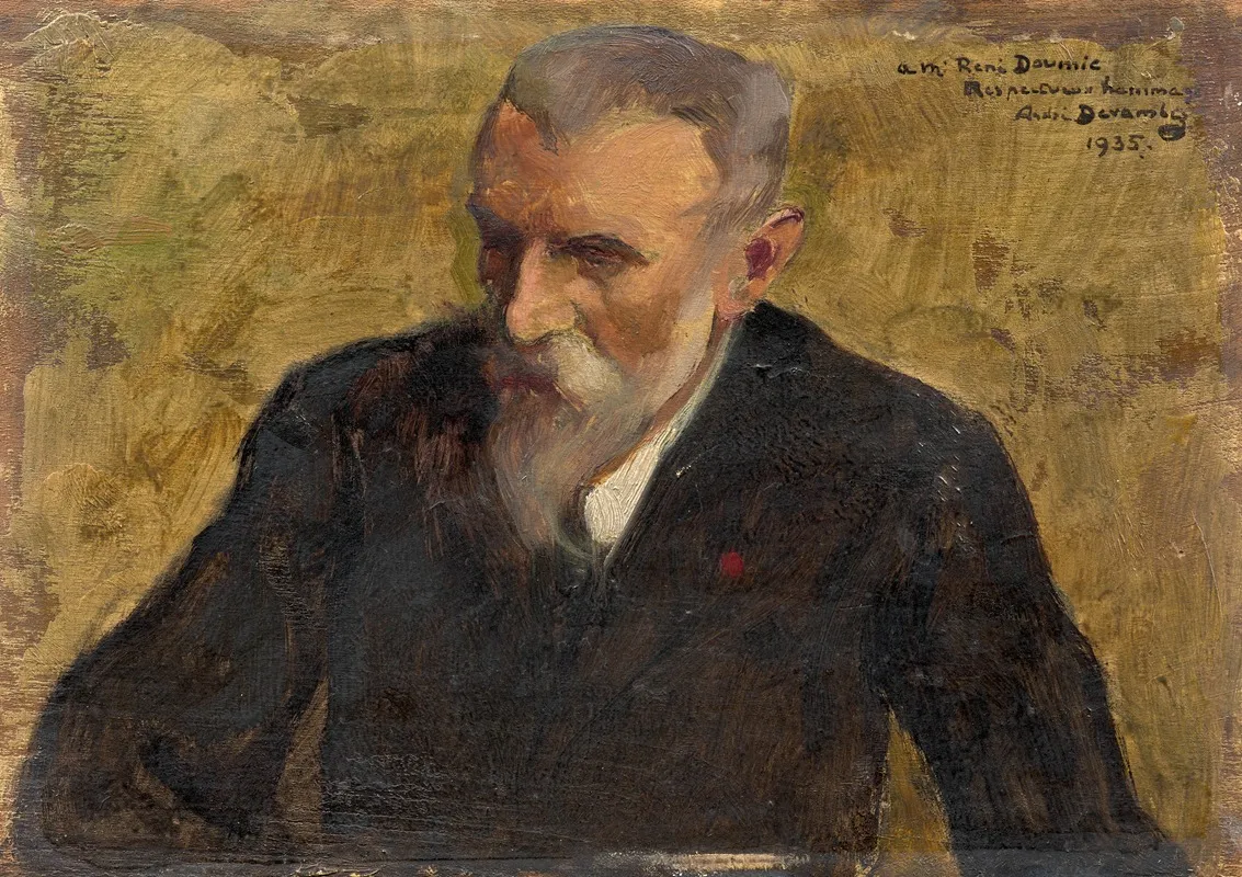 Portrait Of Rene Doumic 1860 1937